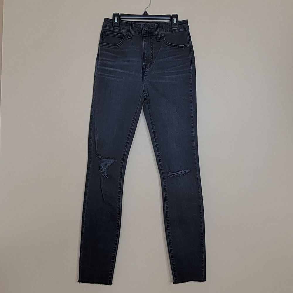 Madewell Curvy High-Rise Skinny Jeans in Black Sea Size 27